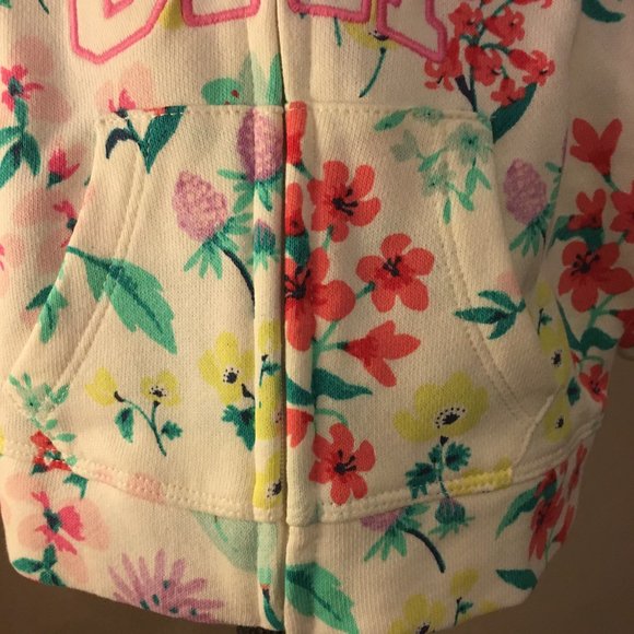 BABY GAP Floral Zip Hoodie   3-6 Months - Picture 8 of 12